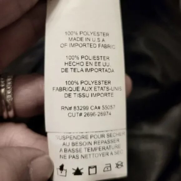 Bebe Cow Neck Satin Black Slip Dress Size M NWT - Picture 5 of 5